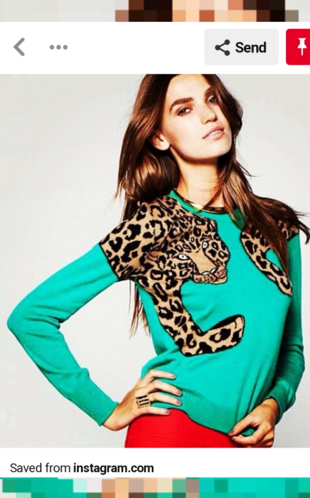 BCBG Jaxin Leopard Sweater